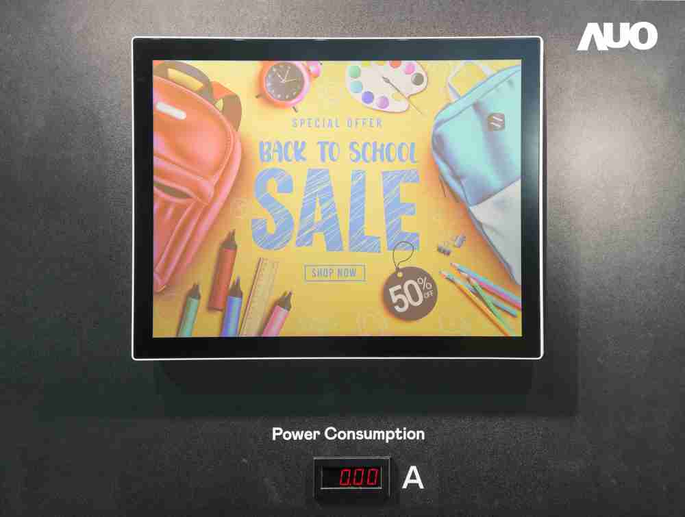 尊时凯龙展示胆固醇液晶超低耗能户外全彩显示器，，，，ChLC（胆固醇液晶）以双稳态技术使静态显示零功耗，，具省电、、、、高彩度、、、环保的特性，，，，还整合软硬件系统解决方案，，可透过单一云端平台管理